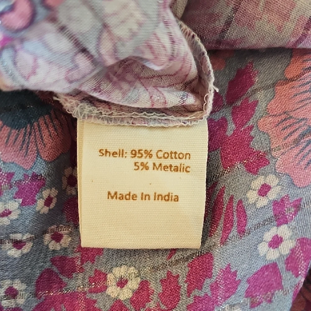 Fox in Gown Floral Halter Pink Purple Maxi Dress One-Size Fits Most - Picture 9 of 11